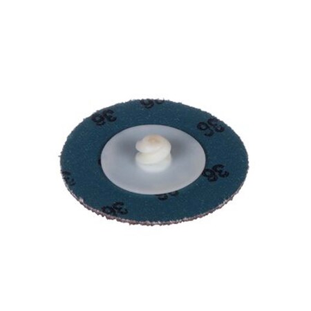 3M Standard Abrasives Quick Change Aluminum Oxide 2 Ply Disc, 592402, 36, Tr, Brown, 2 In, Die Q200P 7100064344